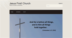 Desktop Screenshot of jesusfirstchurch.org