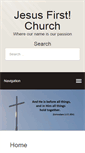 Mobile Screenshot of jesusfirstchurch.org