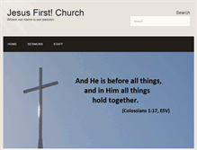 Tablet Screenshot of jesusfirstchurch.org